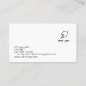 Architecture Custom Fügen Sie Ihr Logo schwarz und Visitenkarte (Rückseite)
