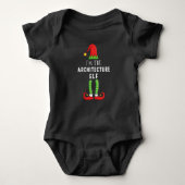 Architecture Elf Weihnachtsmatching Familiengesche Baby Strampler (Vorderseite)