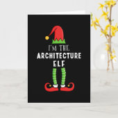Architecture Elf Weihnachtsmatching Familiengesche Karte (Gelbe Blume)