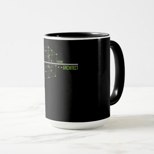 Architecture Future Architect Cube Design Geschenk Tasse (VorderseiteRechts)