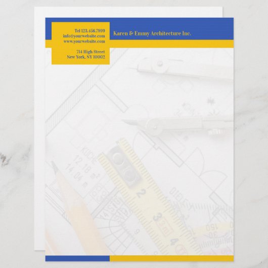 Architecture Letterhead Briefbogen (Vorne/Hinten)