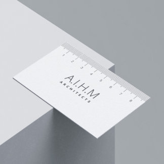 Architecture Master Planning Interior Design Ruler Visitenkarte