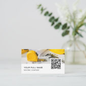 Architecture QR Code Logo Social Media Visitenkarte (Stehend Vorderseite)