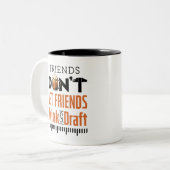 Architecture Student Drink und Entwurf Zweifarbige Tasse (Vorderseite Links)