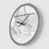 Architecture Theme Business Office Große Wanduhr (Winkel)