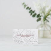 Architecture Zuhause Builder Business Card Visitenkarte (Stehend Vorderseite)