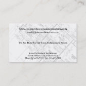 Architecture Zuhause Builder Business Card Visitenkarte (Rückseite)