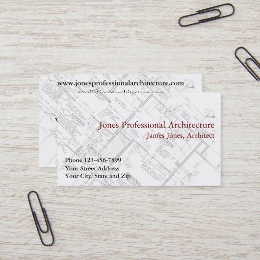 Architecture Zuhause Builder Business Card Visitenkarte (Vorderseite/Rückseite Beispiel)