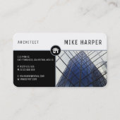 Architekt | Architektur Designs Black Visitenkarte (Vorderseite)
