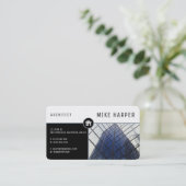 Architekt | Architektur Designs Black Visitenkarte (Stehend Vorderseite)