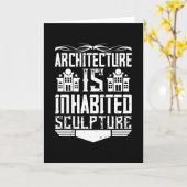 Architekt - Architektur ist bewohnte Skulptur Karte (Gelbe Blume)