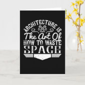 Architekt - Architektur ist die Kunst, Raum zu ver Karte (Gelbe Blume)