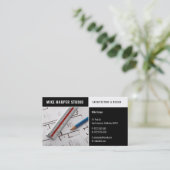 Architekt | Architekturdesigns Visitenkarte (Stehend Vorderseite)