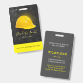 Architekt/Auftragnehmer Ausweis (Vorder- & Rückseite)