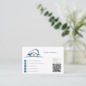 Architekt, Baumeister, Realtor, Baustelle Visitenkarte (Stehend Vorderseite)