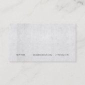 Architekt beruflicher, moderner Graubeton Visitenkarte (Rückseite)