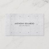 Architekt beruflicher, moderner Graubeton Visitenkarte (Vorderseite)