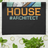 Architekt - Beurteilung Ihres Hauses Geschirrtuch (Gefaltet)