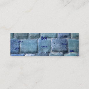 Architekt Blue Sandstone I Mini Visitenkarte