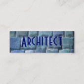 Architekt Blue Sandstone I Mini Visitenkarte (Rückseite)