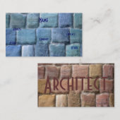 Architekt Blue Sandstone I Visitenkarte (Vorne/Hinten)