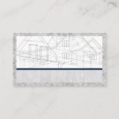Architekt Blueprint | Property-Gebäude Visitenkarte (Rückseite)