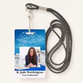 Architekt Contractor Lanyard Abzeichen - Siehe Rüc Ausweis