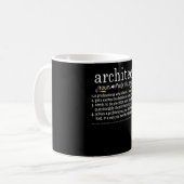 Architekt Definition Funny Architecture Lover Kaffeetasse (Vorderseite Links)