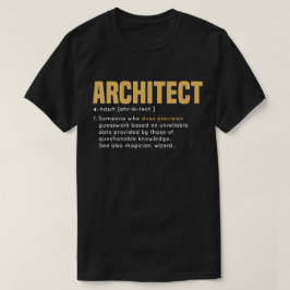 ARCHITEKT Definitions-cooles Geschenk mit gelber T-Shirt