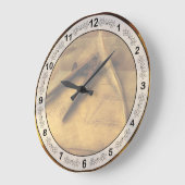 Architekt - Der Drafter Große Wanduhr (Winkel)