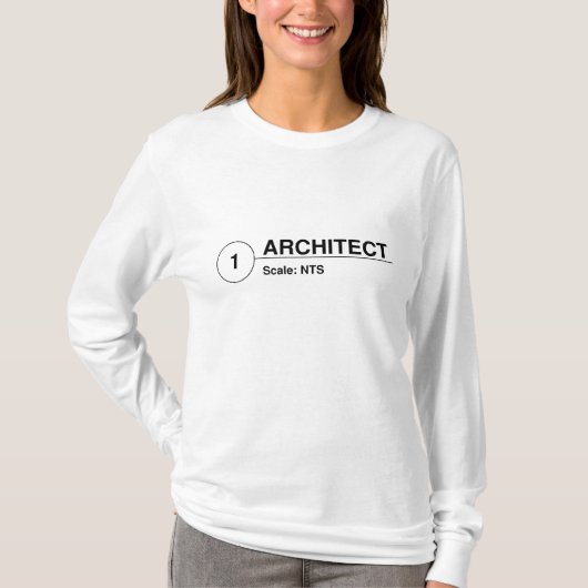 Architekt, der Umbau zeichnet T-Shirt (Vorderseite)