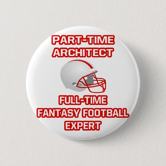 Architekt .. Fantasy Football Experte Button (Vorderseite)