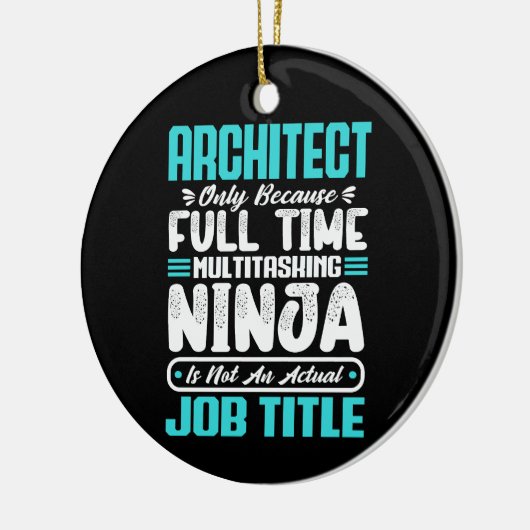 Architekt Funny Job Beruf Karriere Architektur Keramik Ornament (Links)