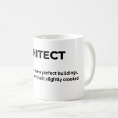 Architekt - Funny Job Definition Kaffeetasse (VorderseiteRechts)
