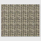 Architekt, Gebäude Designer Geschenkpapier (Flach)