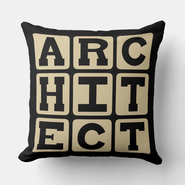 Architekt, Gebäude Designer Kissen (Vorderseite)