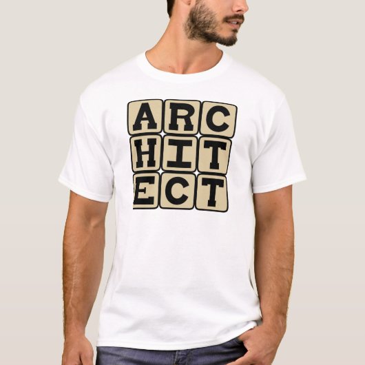Architekt, Gebäude Designer T-Shirt (Vorderseite)