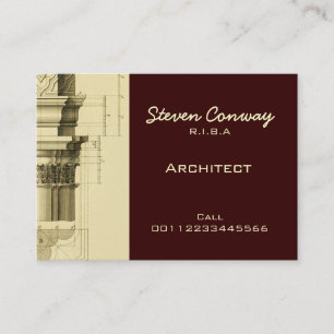 Architekt ~ gotisches Architekturdesign Visitenkarte