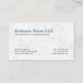 Architekt - Grundriss-Visitenkarte Visitenkarte (Rückseite)