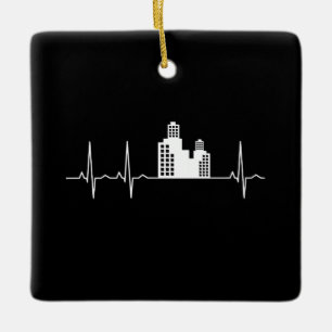 Architekt Heartbeat Houses Architect Gift Keramikornament