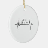 Architekt - Heartbeat Houses Keramik Ornament (Rechts)