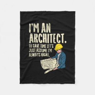 Architekt - Ich bin Architekt Fleecedecke