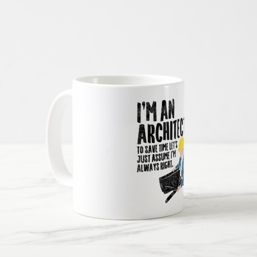 Architekt - Ich bin Architekt Kaffeetasse (Vorderseite Links)