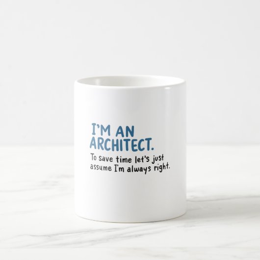 Architekt - Ich bin Architekt Kaffeetasse (Mittel)