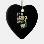 Architekt - Ich bin Architekt Keramik Ornament (Rechts)