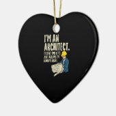 Architekt - Ich bin Architekt Keramik Ornament (Links)