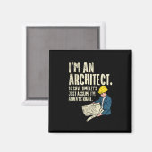 Architekt - Ich bin Architekt Magnet (Vorderseite/Rückseite)