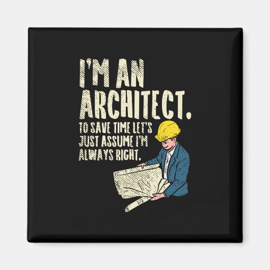 Architekt - Ich bin Architekt Magnet (Vorne)