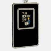 Architekt - Ich bin Architekt Rahmen-Ornament Silber (Rechts)