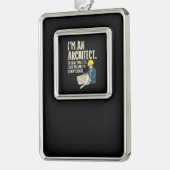 Architekt - Ich bin Architekt Rahmen-Ornament Silber (Links)